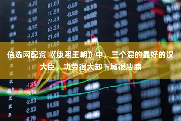 倍选网配资 《康熙王朝》中，三个混的最好的汉大臣，功劳很大却下场很凄凉